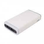 Wholesale 10000 mAh Flashlight LED Light Portable Charger External Battery Power Bank (White)